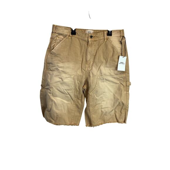 Urban Outfitters BDG Men's Shorts 32W Ecru Utility Cut Off Casual Summer New